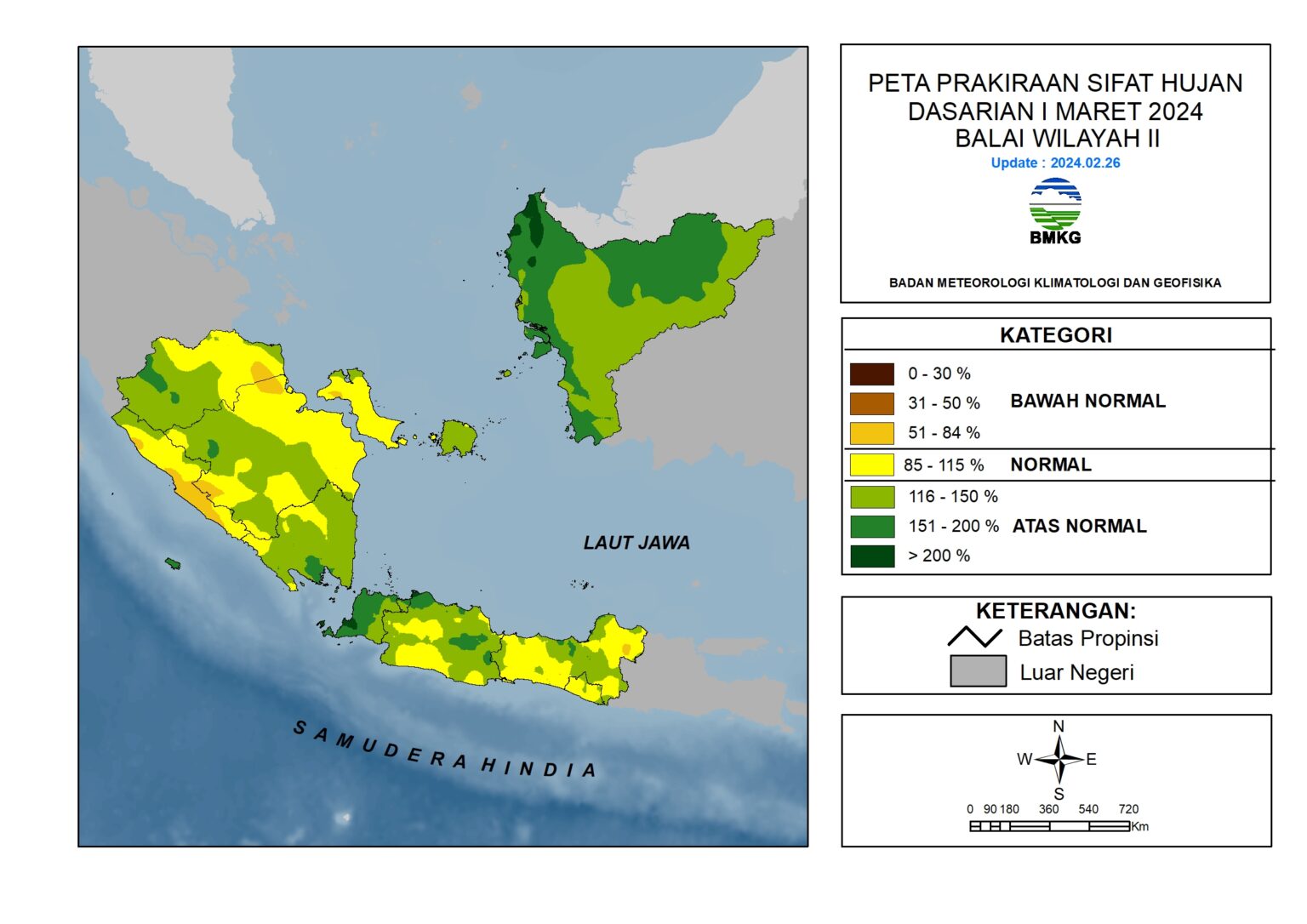 Prakiraan Curah Hujan Dan Sifat Hujan Dasarian I Iii Maret